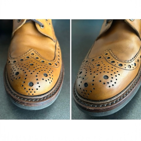 Loake Bedale Tan Handcrafted Leather Boots - US Size 9 - UK size 8